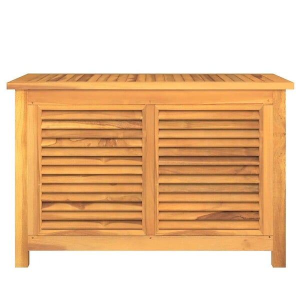 VIDAXL - vidaXL Boîte de rangement de jardin et sac 90x50x58cm bois massif teck - large