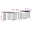 VIDAXL - vidaXL Boîte de rangement de jardin 200x50x58 cm Bois d'acacia solide - vignette