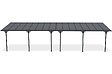 CAZEBOO - Cazeboo Pergola/Carport adossée 30m² KLEO 10x3 m gris - toit terrasse en aluminium et polycarbonate - vignette