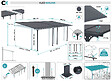 CAZEBOO - Cazeboo Pergola/Carport adossée 18m² KLEO 6x3 m gris - toit terrasse en aluminium et polycarbonate - vignette
