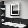 VIDAXL - vidaXL Armoire de salle de bain à miroir LED 50x13x70 cm - vignette
