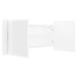 VIDAXL - vidaXL Armoire salle de bain à miroir LED Blanc 100x12x45 cm Acrylique - vignette