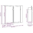 VIDAXL - vidaXL Armoire salle de bain à miroir LED Blanc 60x12x45 cm Acrylique - vignette