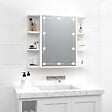 VIDAXL - vidaXL Armoire à miroir avec LED Blanc 70x16,5x60 cm - vignette