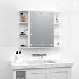 VIDAXL - vidaXL Armoire à miroir avec LED Blanc 70x16,5x60 cm - vignette