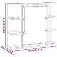 VIDAXL - vidaXL Armoire à miroir avec LED Blanc 70x16,5x60 cm - vignette
