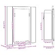 VIDAXL - vidaXL Armoire salle de bain à miroir LED Blanc 40x12x45 cm Acrylique - vignette