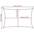 VIDAXL - vidaXL Voile d'ombrage 160 g/m² Crème 3,5x5 m PEHD - vignette