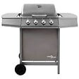 VIDAXL - vidaXL Barbecue gril à gaz avec 4 brûleurs argenté - vignette