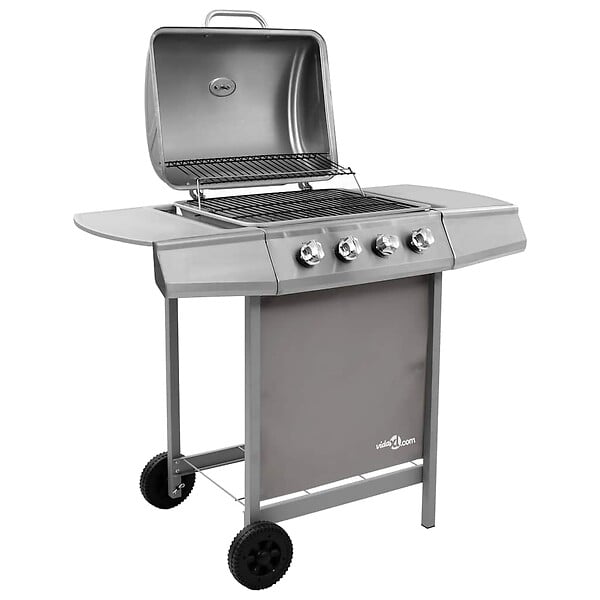 VIDAXL - vidaXL Barbecue gril à gaz avec 4 brûleurs argenté - large