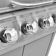 VIDAXL - vidaXL Barbecue à gaz 4 + 1 zone de cuisson Argenté - vignette