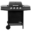 VIDAXL - vidaXL Barbecue gril à gaz avec 4 brûleurs Noir - vignette