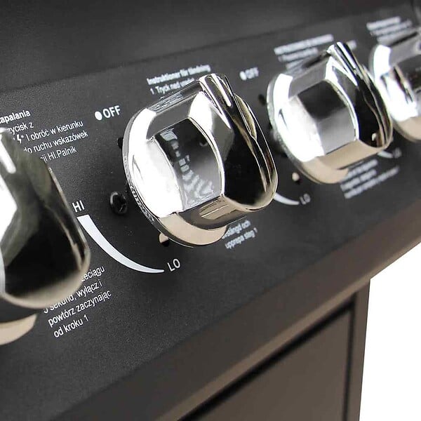 VIDAXL - vidaXL Barbecue à gaz  4 + 1 zone de cuisson Noir - large