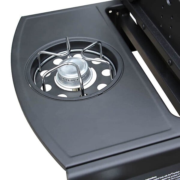 VIDAXL - vidaXL Barbecue à gaz  4 + 1 zone de cuisson Noir - large
