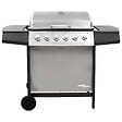 VIDAXL - vidaXL Barbecue gril à gaz avec 6 brûleurs Noir et argenté - vignette