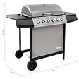VIDAXL - vidaXL Barbecue gril à gaz avec 6 brûleurs Noir et argenté - vignette