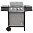 VIDAXL - vidaXL Barbecue gril à gaz avec 4 brûleurs Noir et argenté - vignette