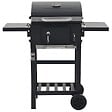 VIDAXL - vidaXL Gril de barbecue au charbon de bois et étagère inférieure Noir - vignette