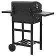VIDAXL - vidaXL Gril de barbecue au charbon de bois et étagère inférieure Noir - vignette