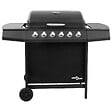 VIDAXL - vidaXL Barbecue gril à gaz avec 6 brûleurs Noir - vignette