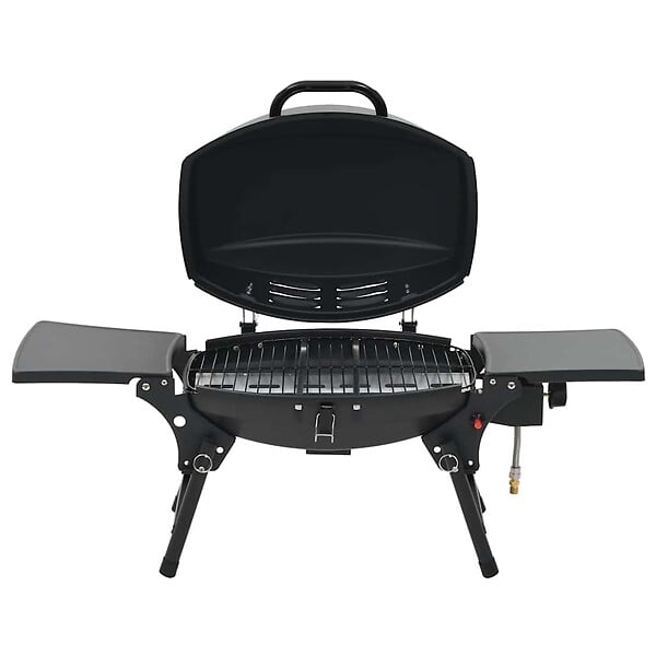 VIDAXL - vidaXL Barbecue à gaz portatif avec zone de cuisson Noir - large