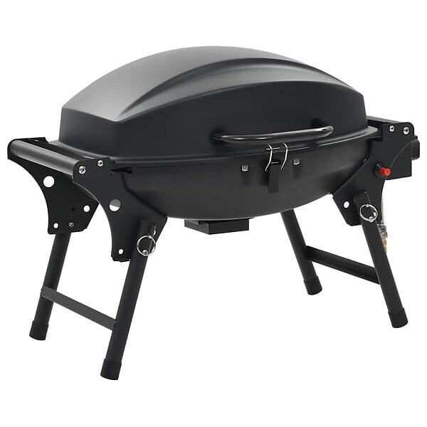 VIDAXL - vidaXL Barbecue à gaz portatif avec zone de cuisson Noir - large