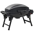 VIDAXL - vidaXL Barbecue à gaz portatif avec zone de cuisson Noir - vignette