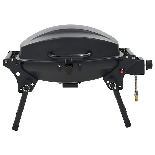 VIDAXL - vidaXL Barbecue à gaz portatif avec zone de cuisson Noir - large