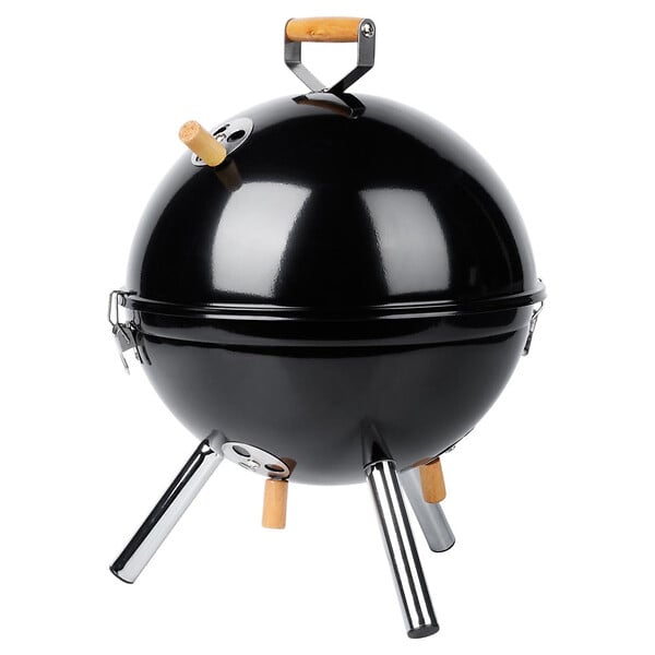 ENTREPOT BRICO - Barbecue à charbon de bois en acier sphérique portable 31x31x41 cm - large