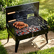 ENTREPOT BRICO - Barbecue à charbon pliable et portable avec étui et accessoires 43x26x29 cm - vignette