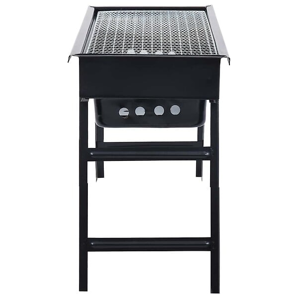 VIDAXL - vidaXL Barbecue portable de camping Acier inoxydable 60x22,5x33 cm - large