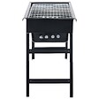 VIDAXL - vidaXL Barbecue portable de camping Acier inoxydable 60x22,5x33 cm - vignette