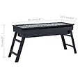VIDAXL - vidaXL Barbecue portable de camping Acier inoxydable 60x22,5x33 cm - vignette
