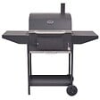 VIDAXL - vidaXL Barbecue au charbon de bois avec étagère inférieure Noir - vignette