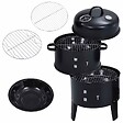 VIDAXL - vidaXL Gril barbecue au charbon 3 en 1 40x80 cm - vignette