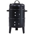 VIDAXL - vidaXL Gril barbecue au charbon 3 en 1 40x80 cm - vignette