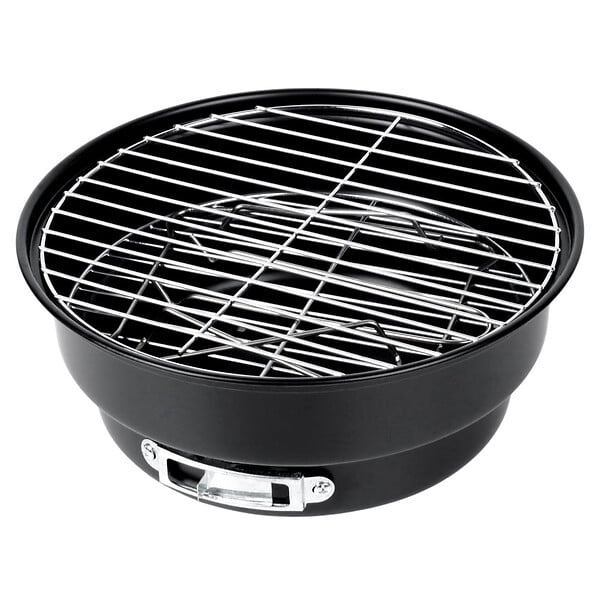 ENTREPOT BRICO - Barbecue à charbon de bois en acier pliable et portable 28x26x22 cm - large