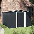 VIDAXL - vidaXL Abri de jardin 257x298x178 cm Métal Anthracite - vignette