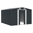 VIDAXL - vidaXL Abri de jardin 257x298x178 cm Métal Anthracite - vignette