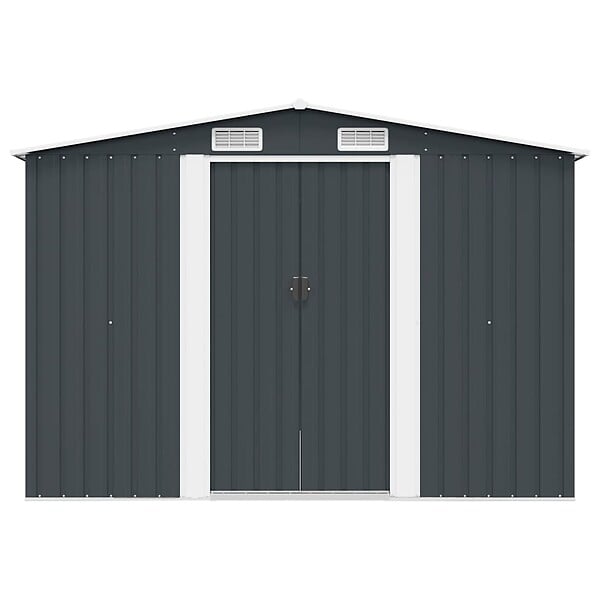 VIDAXL - vidaXL Abri de jardin 257x298x178 cm Métal Anthracite - large