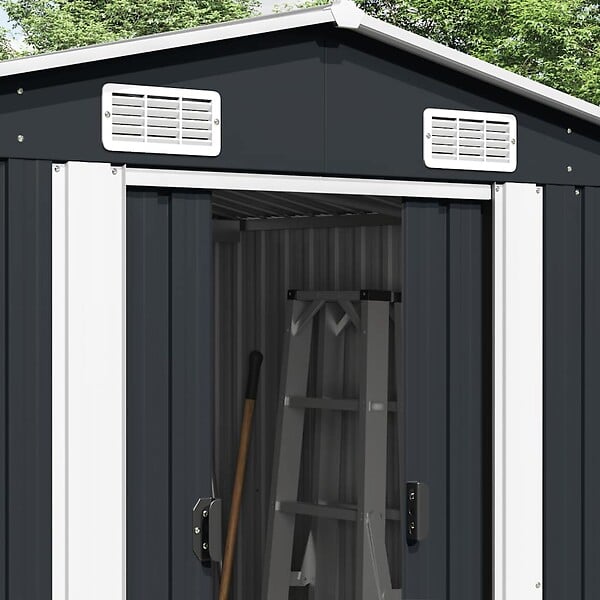 VIDAXL - vidaXL Abri de jardin 257x392x181 cm Métal Anthracite - large