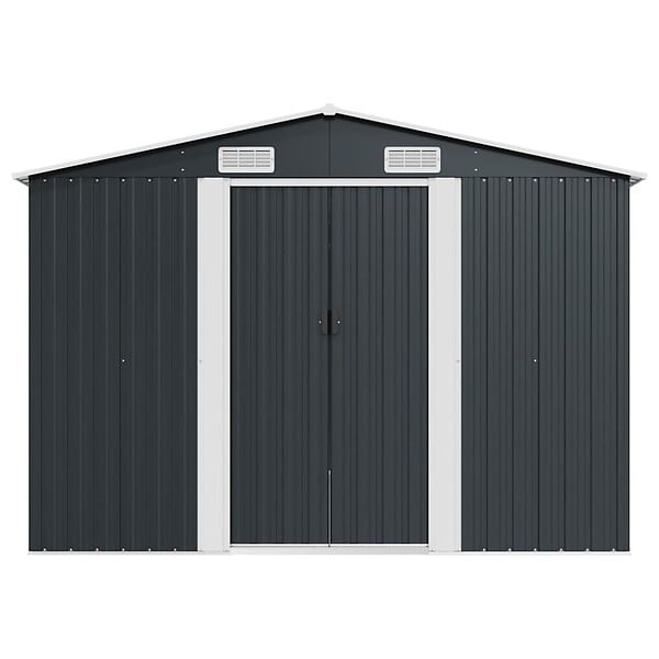 VIDAXL - vidaXL Abri de jardin 257x392x181 cm Métal Anthracite - large
