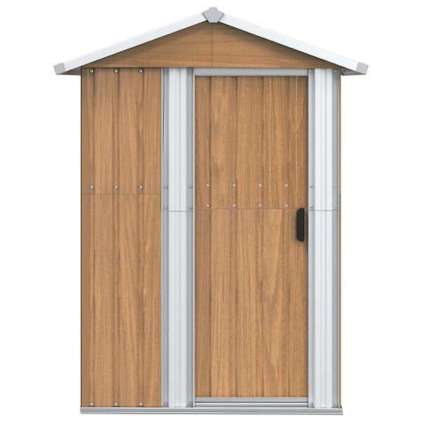 VIDAXL - vidaXL Abri de jardin Marron 126x97,5x177 cm Acier galvanisé - large