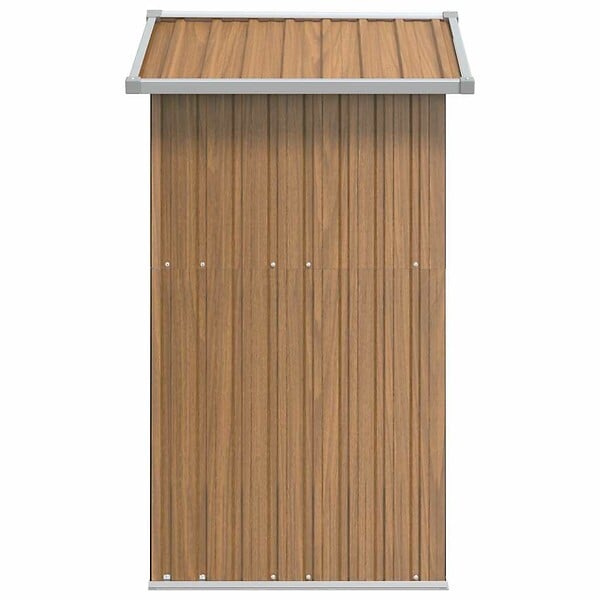 VIDAXL - vidaXL Abri de jardin Marron 126x97,5x177 cm Acier galvanisé - large
