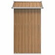 VIDAXL - vidaXL Abri de jardin Marron 126x97,5x177 cm Acier galvanisé - vignette