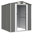 VIDAXL - vidaXL Abri de jardin Gris clair 192x191x223 cm Acier galvanisé - vignette