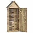 VIDAXL - vidaXL Abri à outils de jardin et porte 69,5x32x178cm Pinède imprégnée - vignette