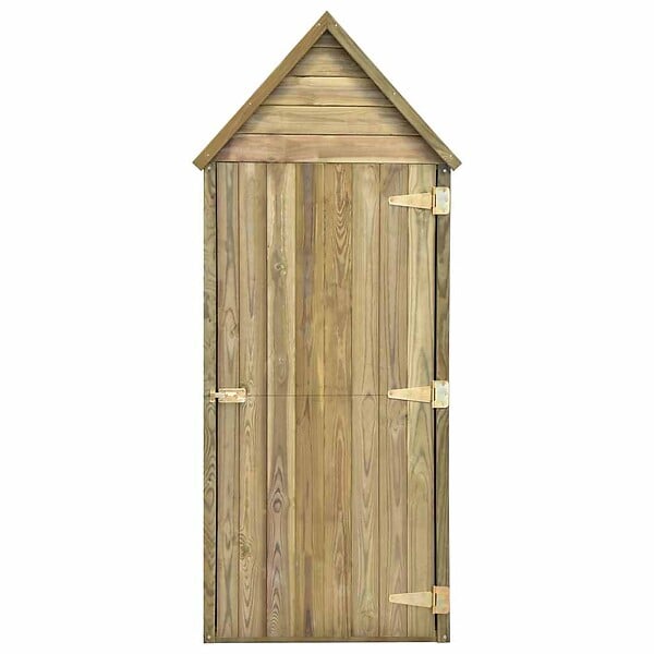 VIDAXL - vidaXL Abri à outils de jardin et porte 69,5x32x178cm Pinède imprégnée - large