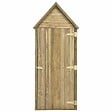 VIDAXL - vidaXL Abri à outils de jardin et porte 69,5x32x178cm Pinède imprégnée - vignette