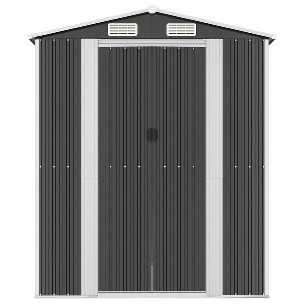 VIDAXL - vidaXL Abri de jardin Anthracite 192x357x223 cm Acier galvanisé - large